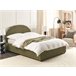 Beliani Cama com armazenamento Bouclé VAUCLUSE 154x214 Bege