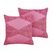 Beliani Almofada decorativa RHOEO 45x45 Rosa