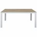 Set de jardim com mesa e 6 cadeiras ANZIO cor cinzenta Branco