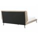 Beliani Cama com estrado Pele sintética ESSONNE 219x208 Bege