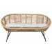 Beliani Conjunto lounge Rattan/vime MARATEA/CESENATICO Natural