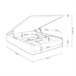 Sommier rebatível luxo S-Max 3D 135x190 Branco/cinza