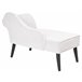 Beliani Chaise longue versão à direita Poliéster BIARRITZ Branco