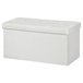 Banco de arrumação OTTOMAN dobrável 76x38x38cm Branco