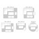 Beliani Patchwork TUZLUCA 160x230 Castanho