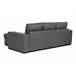 Chaise longue de pele sintética com cama HARRY Branco
