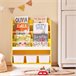 Estante para livros infantis e brinquedos 3 compartimentos KMB108-G SoBuy PT Dourado