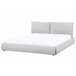 Beliani Cama Poliéster VINAY 196x233 Cinza