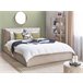 Beliani Cama com armazenamento Veludo BAJONNA 183x235 Bege