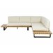 Beliani Conjunto lounge MYKONOS Branco/ Bege