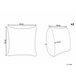 Beliani Almofada decorativa CARPINUS 45x45 Cinza
