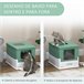 Caixa de Areia para Gatos PP PawHut Verde