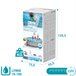 Quadro de prisma INTEX piscina desmontável Clearview Cinza