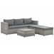 Beliani Conjunto lounge SABBIA Cinza Claro