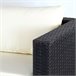 Conjunto de móveis de terraço e jardim vime c/sofá modular e mesa Aktive Antracite
