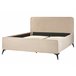 Beliani Cama com estrado Veludo VALOGNES 172x220 Bege