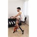 Bicicleta Ultrasport para Treino em Casa - Compacta e Eficaz Preto/ Laranja