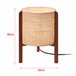 Candeeiro de mesa Solihull 1x E14 40 W madeira + tecido [lux.pro]. Bege