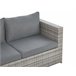 Beliani Conjunto lounge SABBIA Cinza Claro