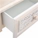 Mesa de cabeceira estilo artesanal Branco
