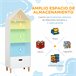Prateleira de livro infantil P2 class MDF, pine wood HOMCOM Branco