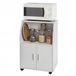 Aparador de cozinha baixo para microondas FRG241-W SoBuy Branco