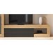 Compacto de TV 265 cm 3 portas FERRARA Preto/ Madeira