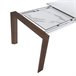 ANGEL CERDA Mesa de jantar extensível retangular mármore porcelânico e nogueira 235x90 Nogal
