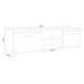  Armário de TV LED 150 Branco/ Preto