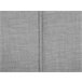 Beliani Cama com estrado Pele NANTES 208x237 Cinza Claro