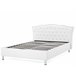 Beliani Cama Piel sintética METZ 169x217 Branco