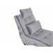 Beliani Chaise-longue Veludo SIMORRE Azul