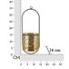Vaso para Plantas MF687 Dourado