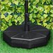 Base Chapéu de Sol HDPE, Metal Outsunny 60x60 Preto