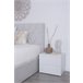 Cama abatível LUXURY II cinza claro 140x190cm Cinza Claro
