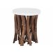 Beliani Mesa de jantar HUDSON 36x36 Branco