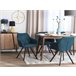 Beliani Silla de comedor MONEE Azul Marino