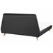 Beliani Cama com estrado Poliéster VIENNE 200x220 Cinza Escuro
