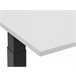 Beliani Secretária DESTIN 130x72 Cinza