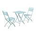 Conjunto de mesa e cadeiras dobráveis para exterior Mia Azul