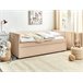 Beliani Cama com estrado Bouclé TROYES 99x213 Bege