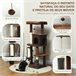 Arranhador para Gatos Melamina de Madeira e Sisal PawHut Castanho