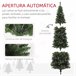Árvore de Natal Plástico e Aço HOMCOM, casa - natal Verde