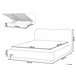 Beliani Cama baú Bouclé BLAGNAC 180x228 Bege
