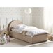 Beliani Cama baú Bouclé ANET 106x218 Bege