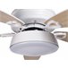 Beliani Lâmpada de teto com ventilador LOGAN Branco