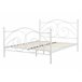 Beliani Cama com estrado Metal DINARD 147x208 Branco