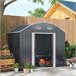 Abrigo de Exterior Aço galvanizado Outsunny Cinza