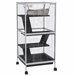 Gaiola para Roedores Metal, Nylon e PP PawHut Cinza
