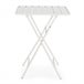 Mesa dobrável de metal Perla para jardim 60x60 Branco